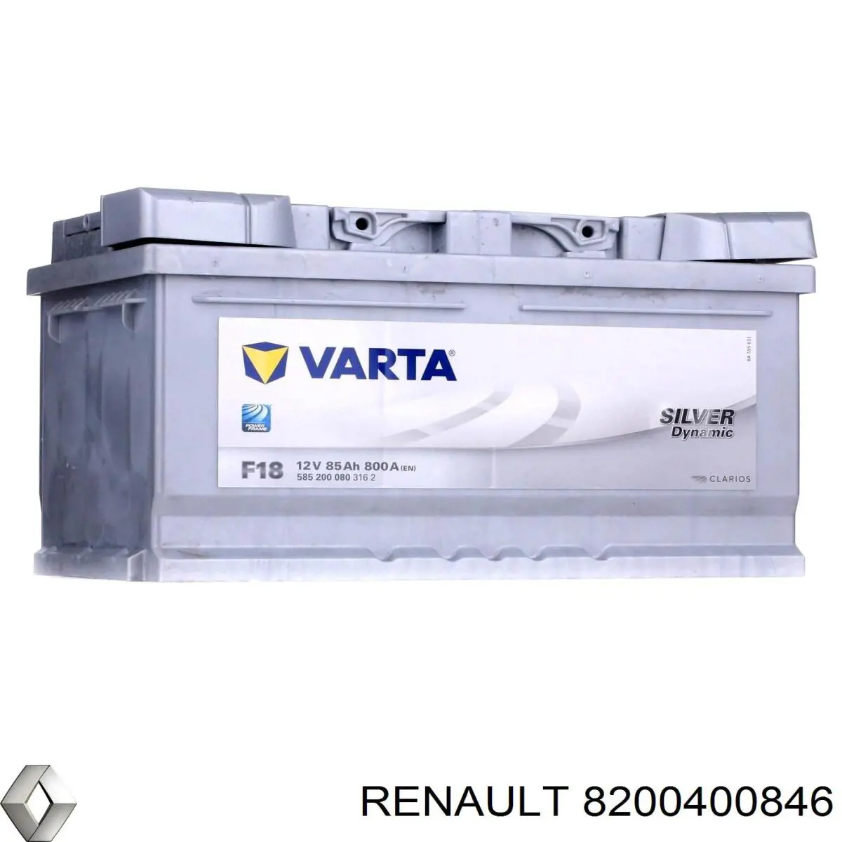 Batería de arranque RENAULT 8200400846