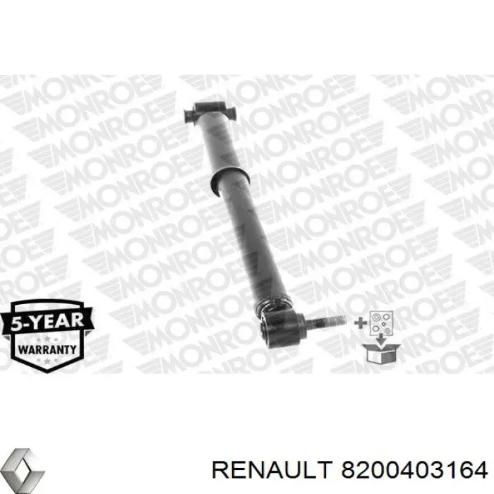 Amortiguador trasero Renault (RVI) 8200403164 precio, desde 47,93 EUR