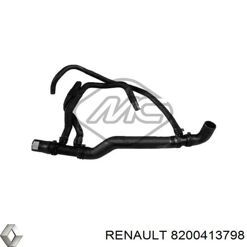 8200413798 Renault (RVI) tubería de radiador arriba