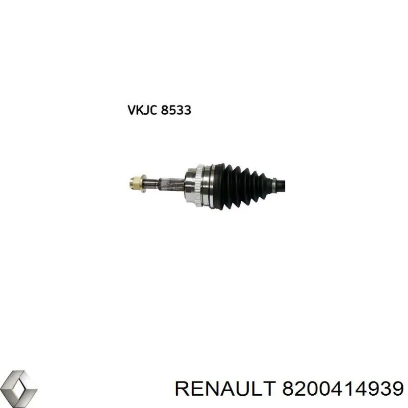 8200414939 Renault (RVI) árbol de transmisión delantero izquierdo