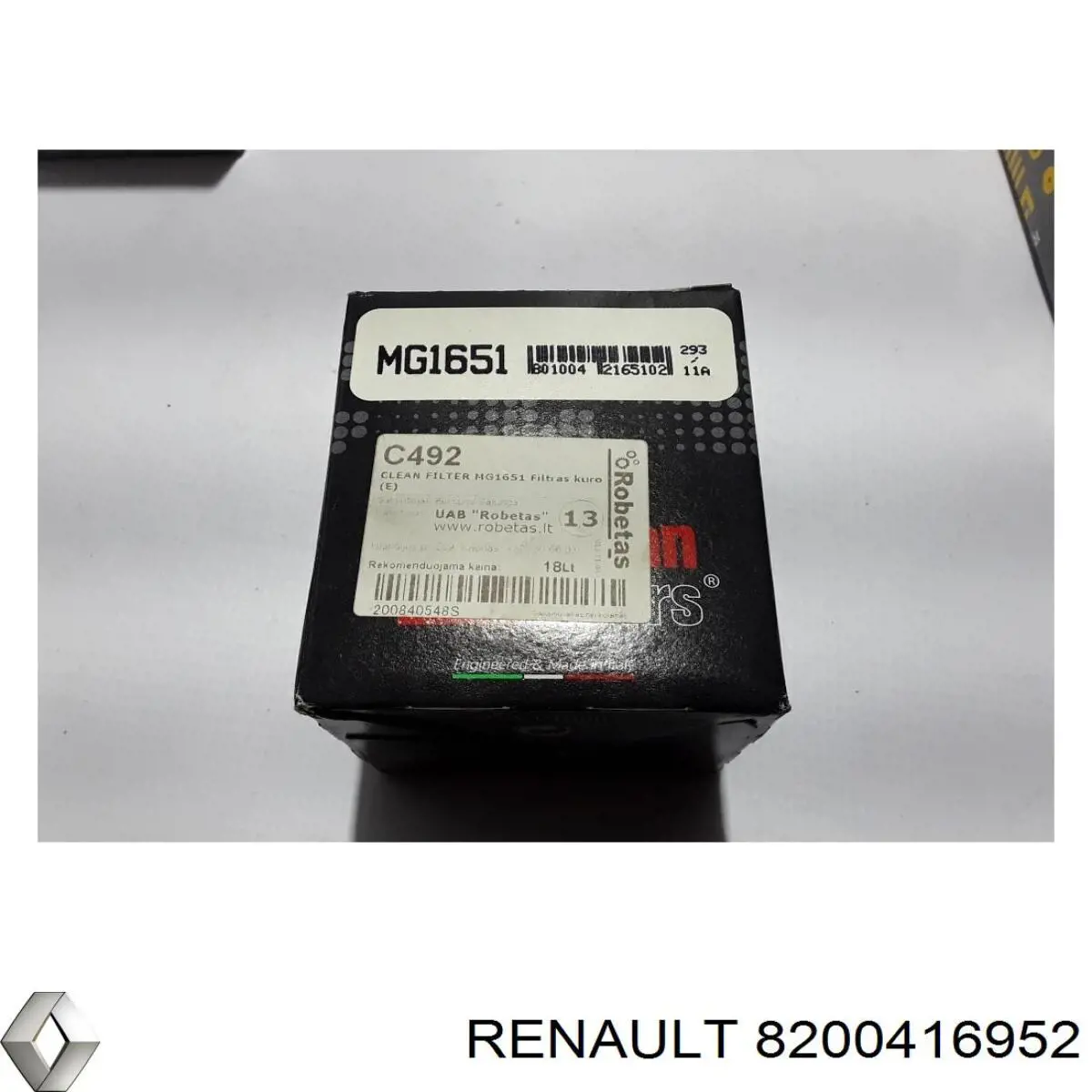 8200416952 Renault (RVI) caja, filtro de combustible