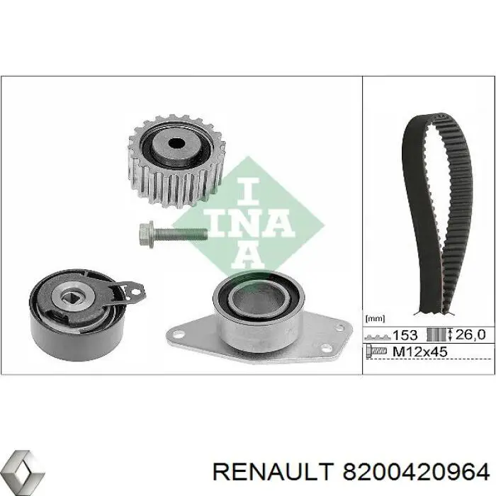 Comprar 8200420964 Renault (RVI) Polea correa distribución