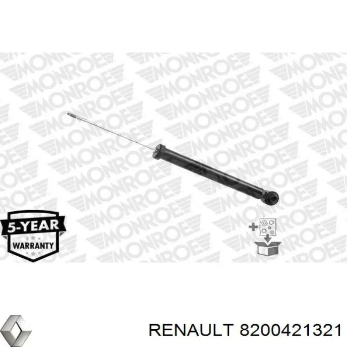 Amortiguador trasero Renault (RVI) 8200421321 precio, desde 48,28 EUR