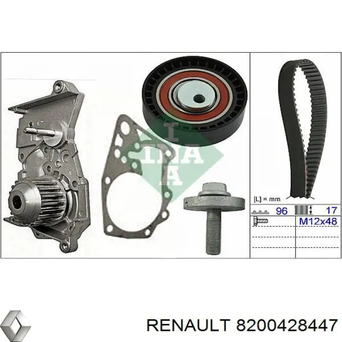 Bombeadora de agua Renault (RVI) 8200428447 precio, desde 35,36 EUR