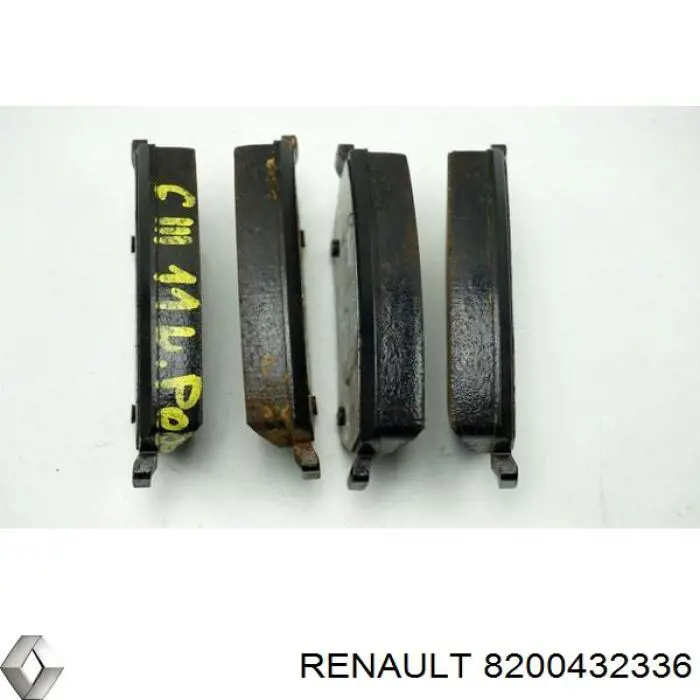 8200432336 Renault (RVI) pastillas de freno delanteras