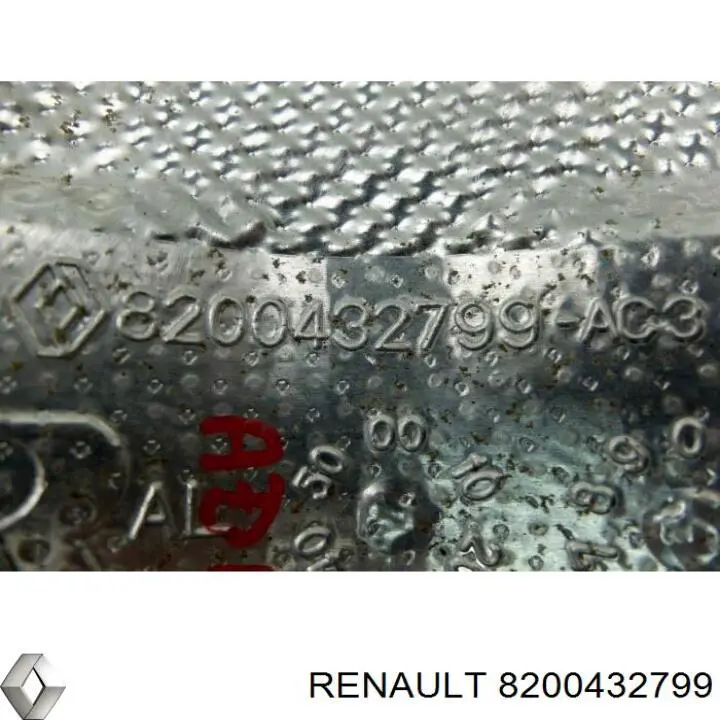 Protección (escudo térmico) del sistema de escape para Renault DUSTER (HM)