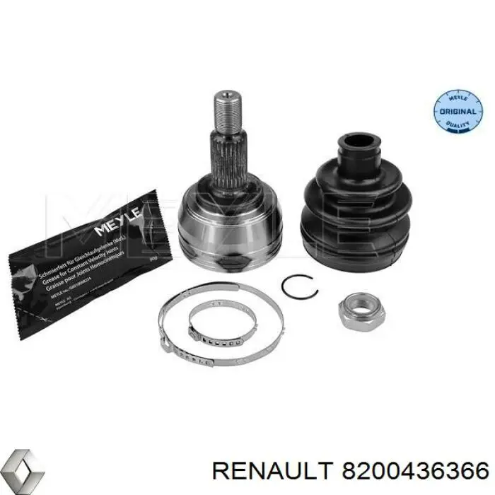 Semieje delantero derecho Renault (RVI) 8200436366 precio, desde 49,37 EUR