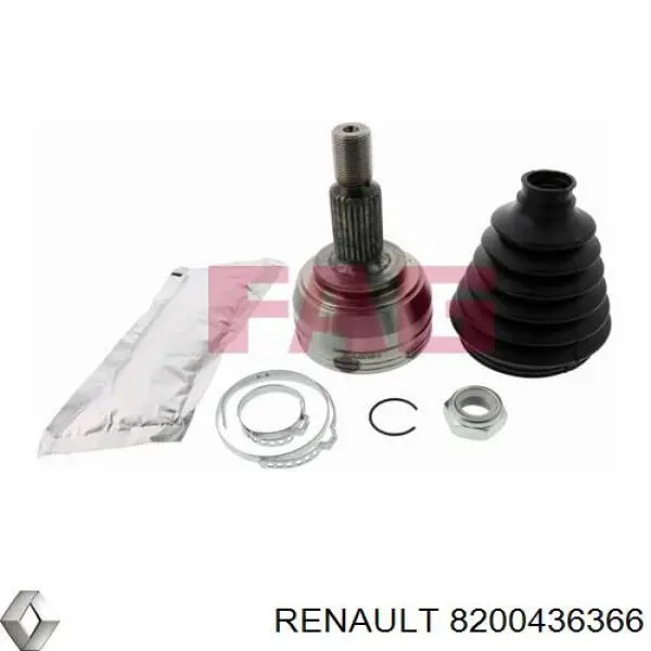 Comprar 8200436366 Renault (RVI) Semieje delantero derecho