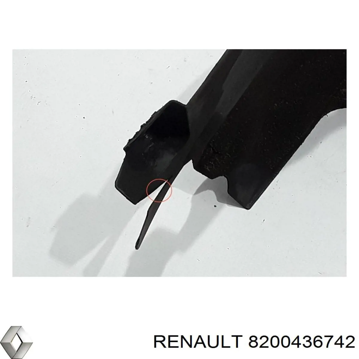 8200436742 Renault (RVI) guardabarros interior, aleta trasera, izquierdo