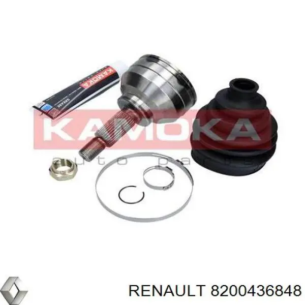 Semieje delantero derecho 8200441361 Renault (RVI)