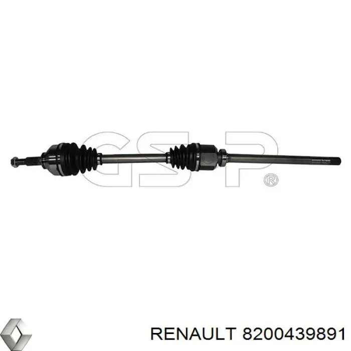 Semieje delantero derecho Renault (RVI) 8200439891 precio, desde 75,50 EUR
