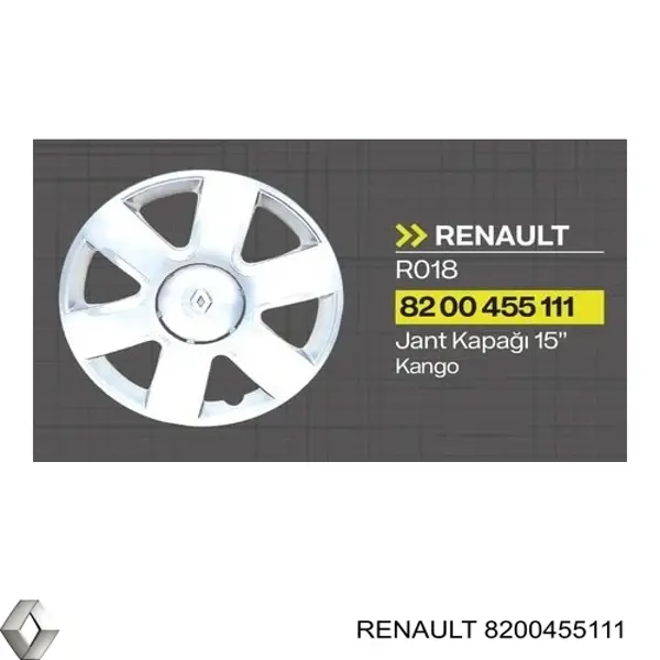 Tapacubo Renault (RVI) 8200455111 precio, desde 32,88 EUR