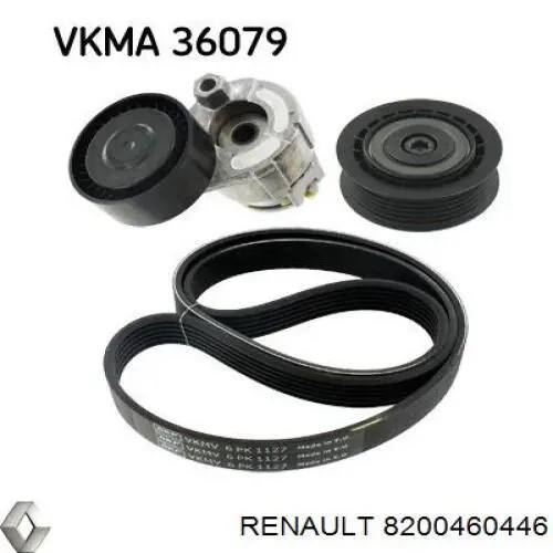 Comprar 8200460446 Renault (RVI) Tensor de correa poli V 
