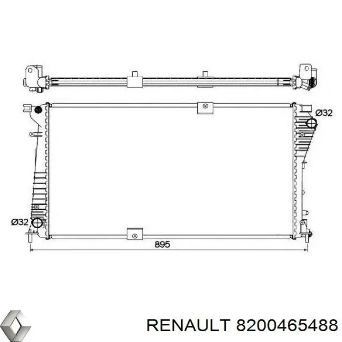 Água radiador Renault (RVI) 8200465488 precio, desde 157,54 EUR
