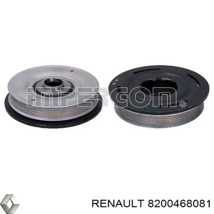 8200468081 Renault (RVI) polea de cigüeñal