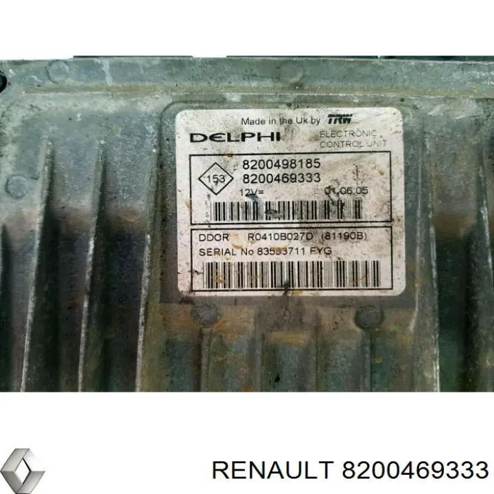 Comprar 8200469333 Renault (RVI) Módulo de control de inyección de combustible (ECU)