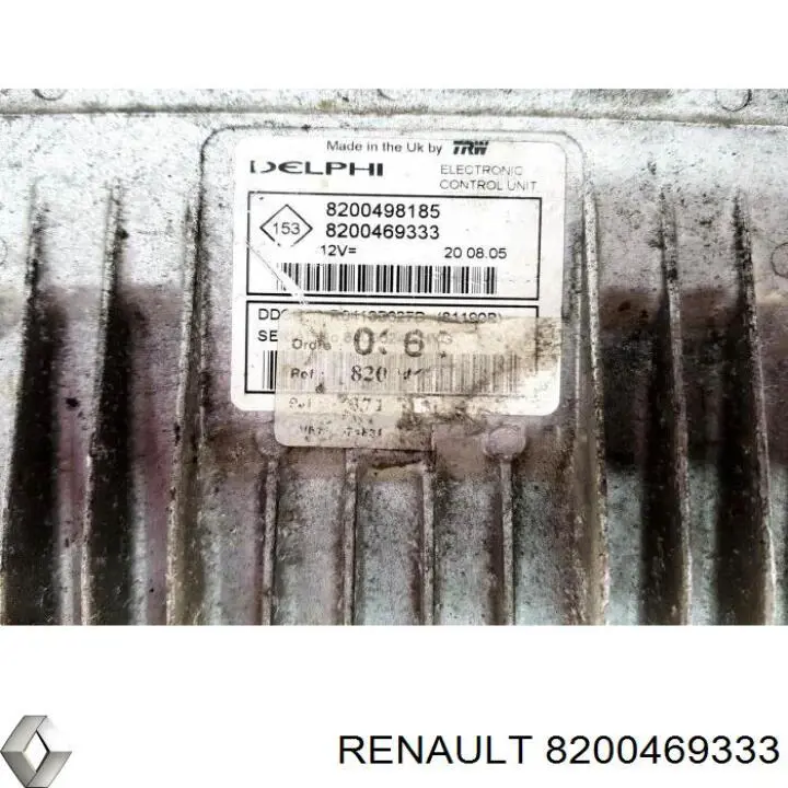 Módulo de control de inyección de combustible (ECU) 8200469333 Renault (RVI)