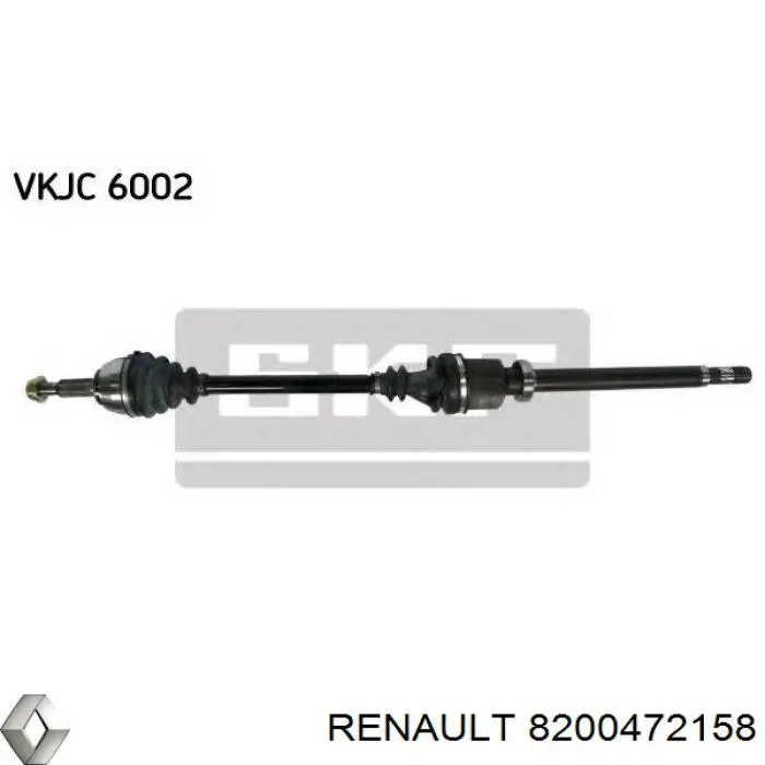 Comprar 8200472158 Renault (RVI) Semieje delantero derecho