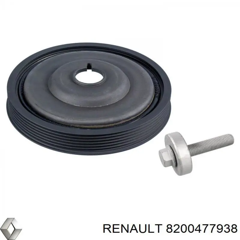 8200477938 Renault (RVI) polea de cigüeñal