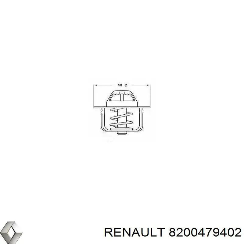 Termostato, refrigerante Renault Laguna 2 BG0, BG1