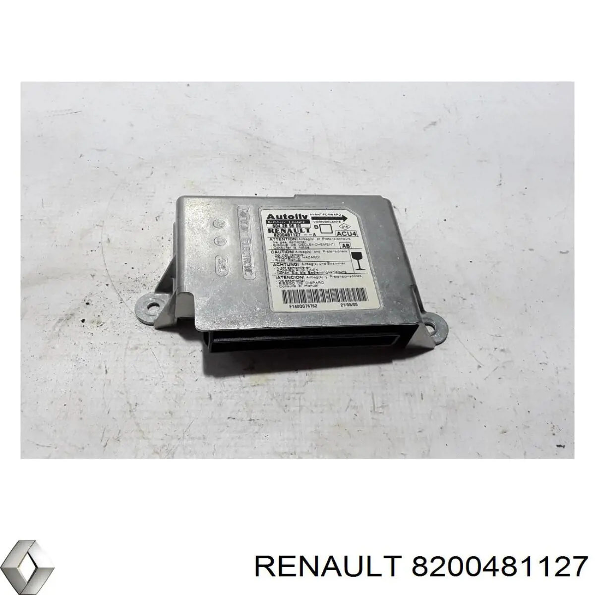 Módulo de control de airbag Renault (RVI) 8200481127 precio, desde 59,53 EUR