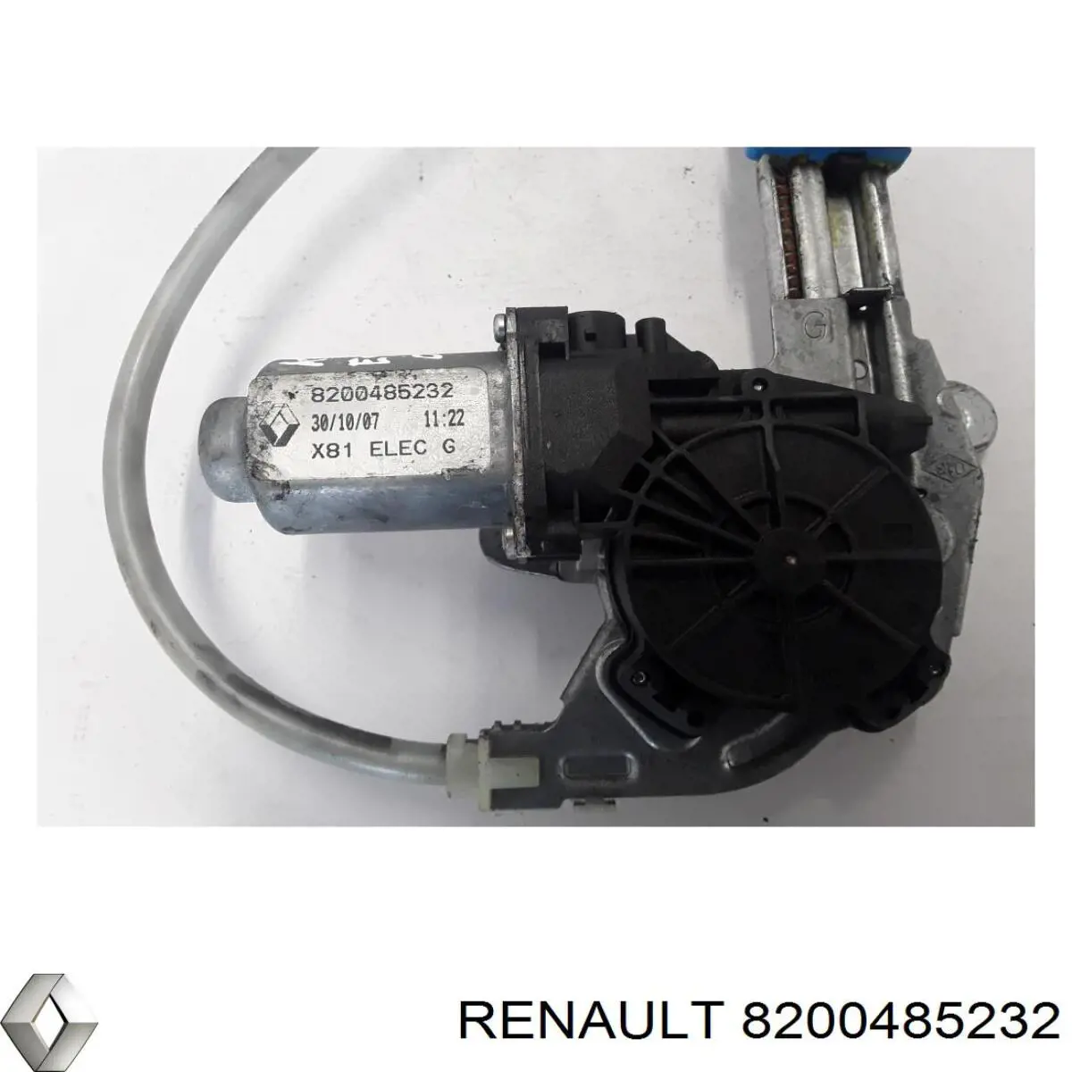 Mecanismo de elevalunas de la puerta trasera izquierda 8200485232 Renault (RVI)