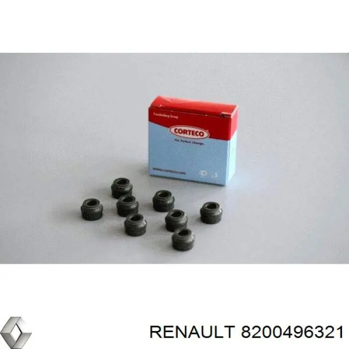 8200496321 Renault (RVI) sello de aceite de valvula (rascador de aceite Entrada/Salida)