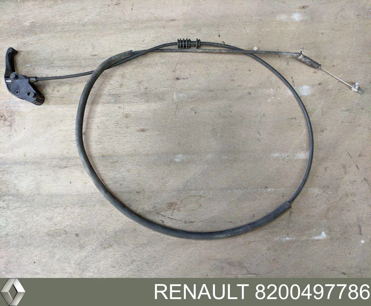 Comprar 8200497786 Renault (RVI) Cable de apertura del capó trasero