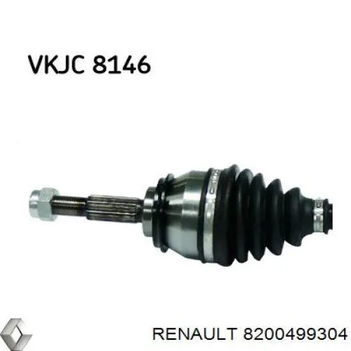 8200499304 Renault (RVI) Semieje delantero izquierdo