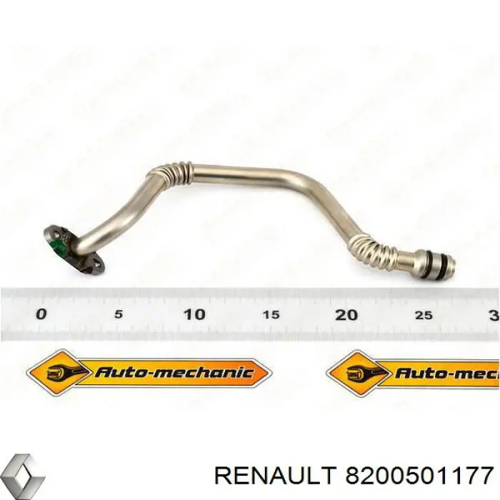 Tubo de drenaje de aceite de turbocompresor 7700116210 Renault (RVI)