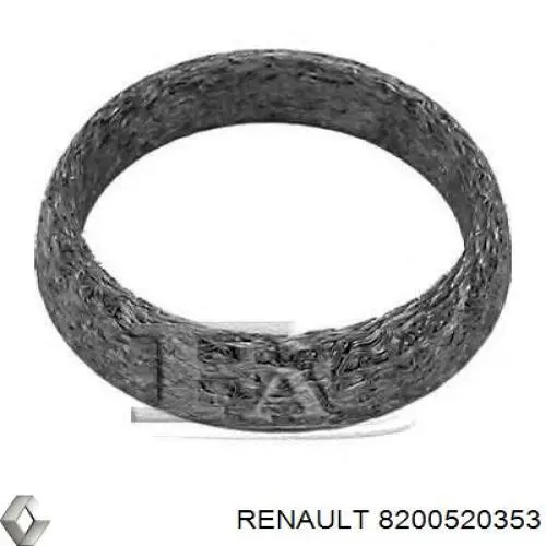 Comprar 8200520353 Renault (RVI) Anillo de la tubería de admisión del silenciador
