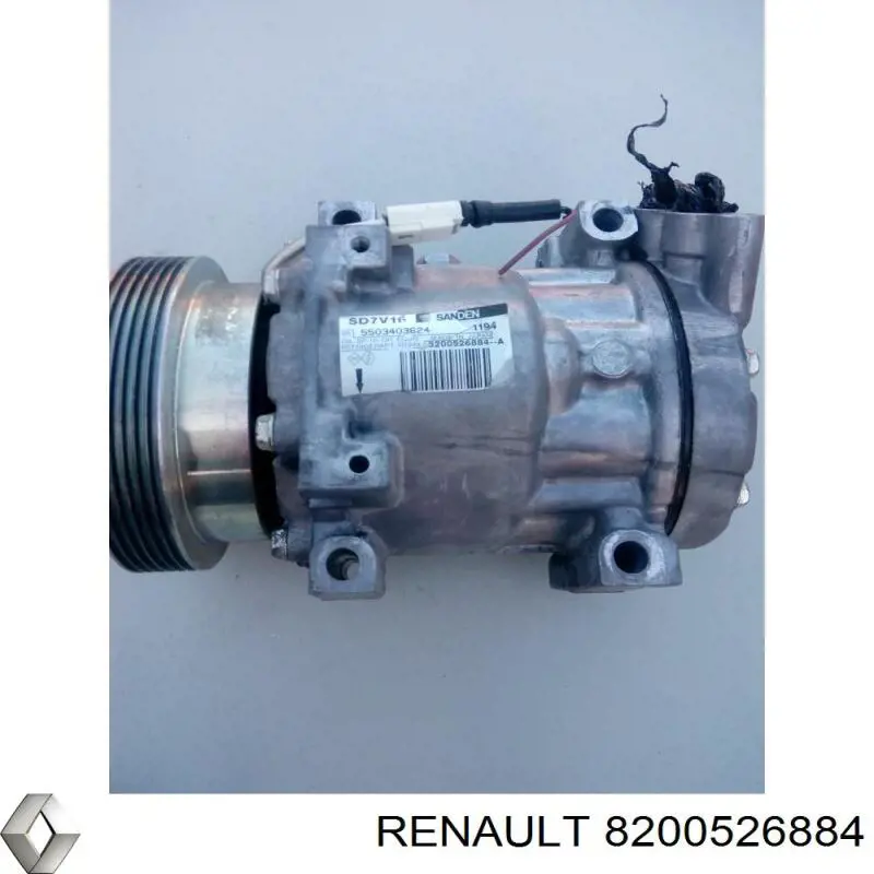 8200526884 Renault (RVI) compresor de aire acondicionado
