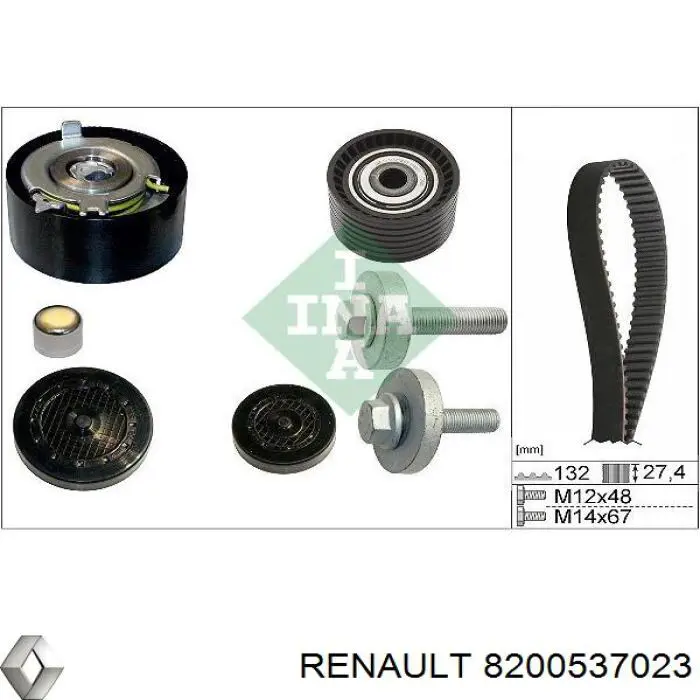 8200537023 Renault (RVI) correa distribucion