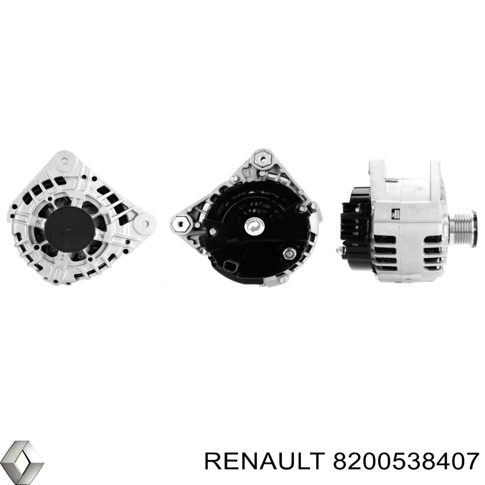 8200538407 Renault (RVI) alternador
