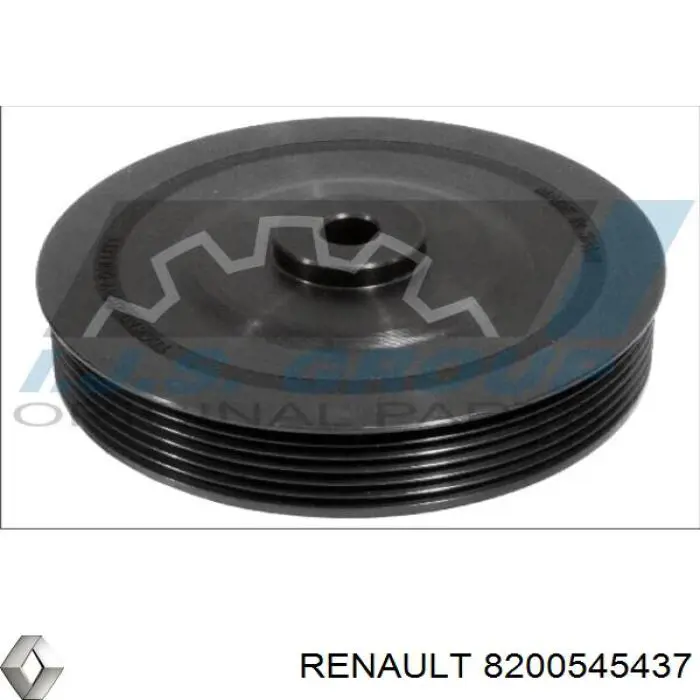 8200545437 Renault (RVI) polea de cigüeñal