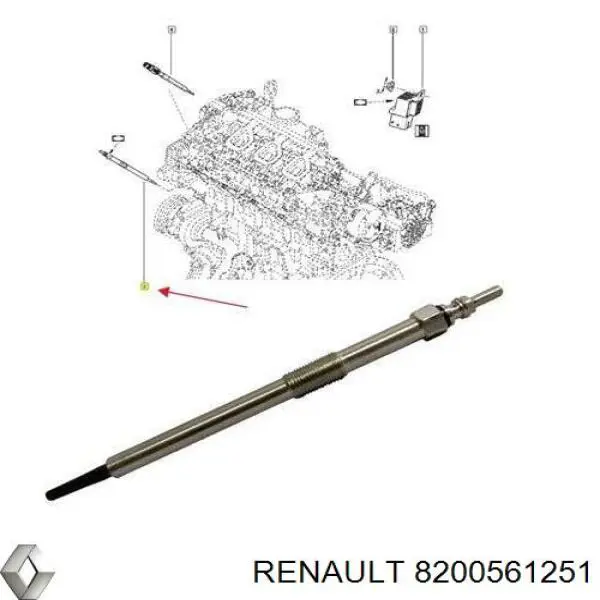 Bujías incandescentes Renault (RVI) 8200561251 precio, desde 37,24 EUR