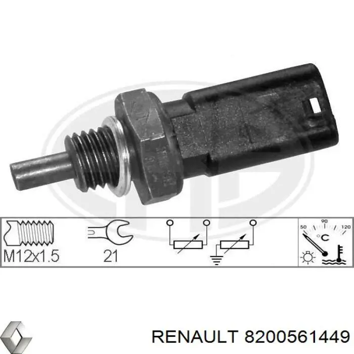 Comprar 8200561449 Renault (RVI) Sensor de temperatura de agua