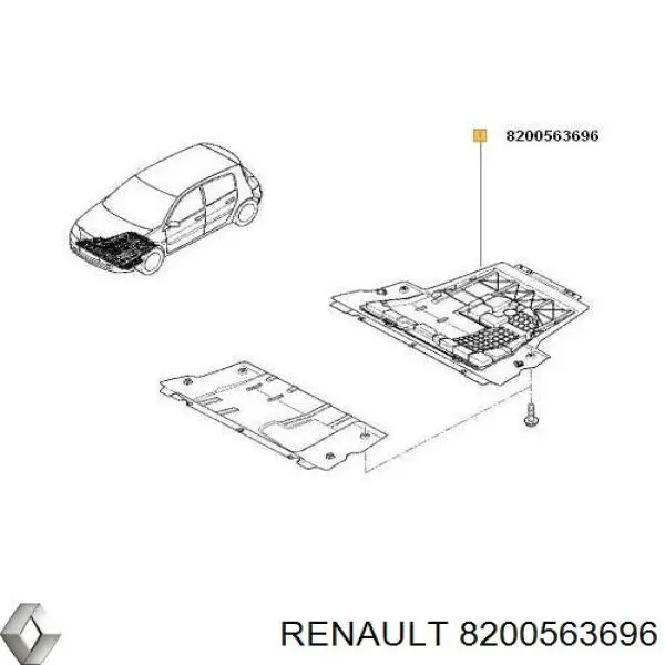 Protección de cárter Renault (RVI) 8200563696 precio, desde 59,50 EUR