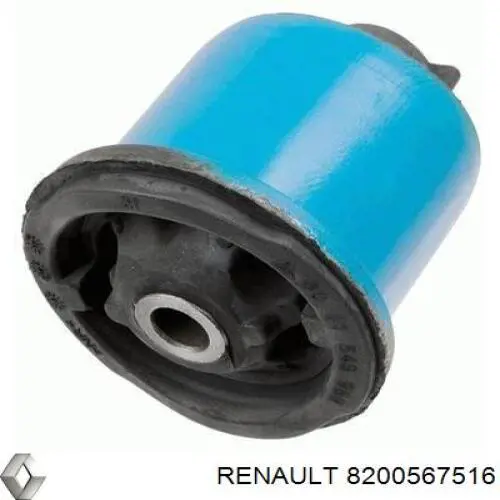 555116962R Renault (RVI) subchasis trasero soporte motor