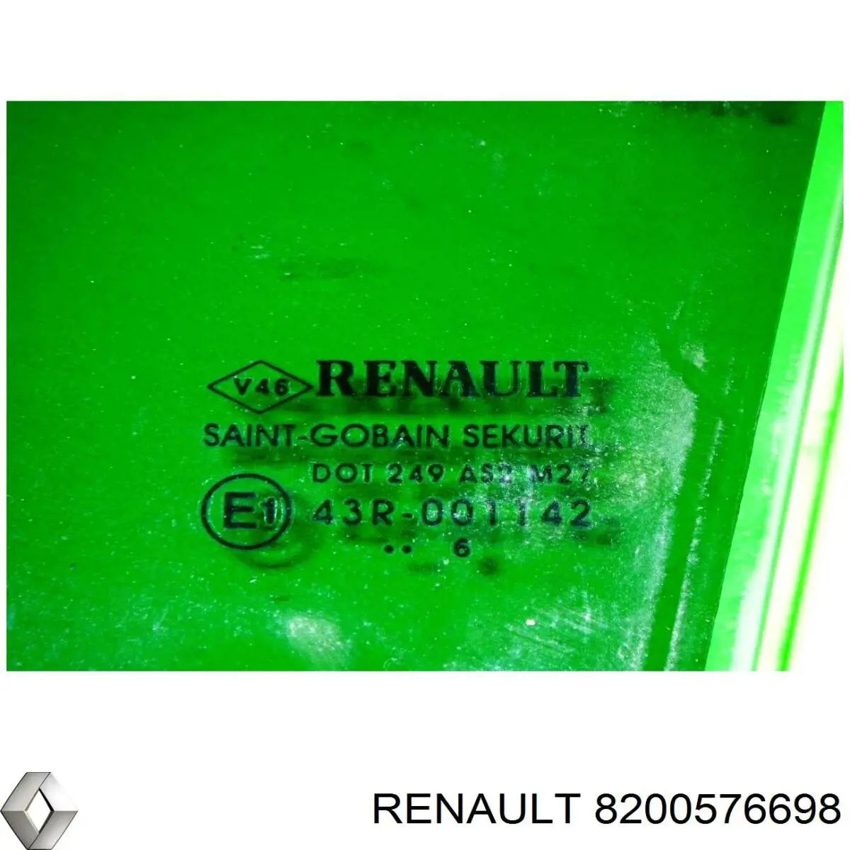 8200576698 Renault (RVI) luna de puerta trasera izquierda