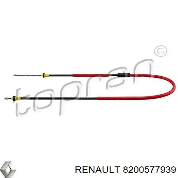 83131 Metalcaucho cable de freno de mano trasero izquierdo