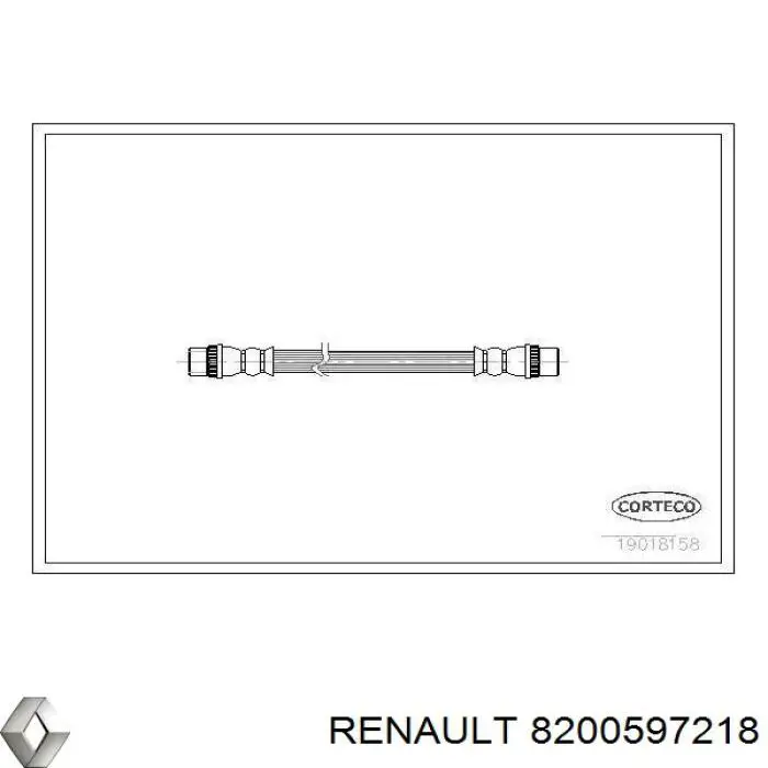 8200597218 Renault (RVI) latiguillo de freno trasero