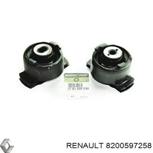 Silentblock trasero 8200597258 Renault (RVI)