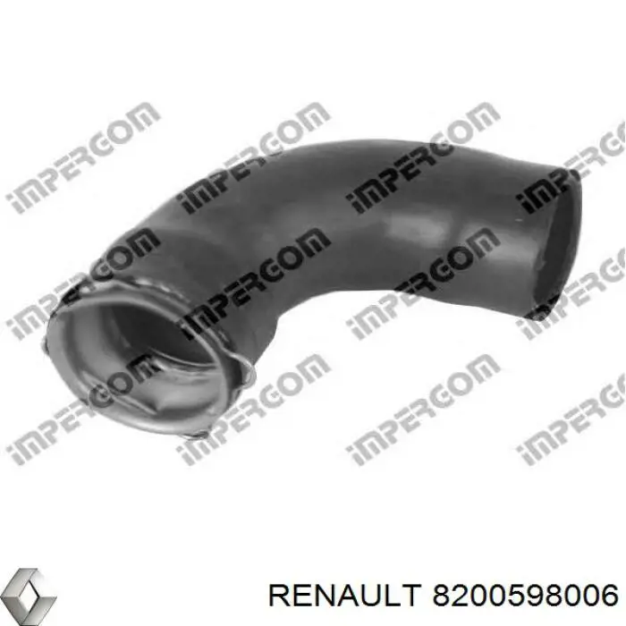 Manguera del intercooler Renault (RVI) 8200598006 precio, desde 19,60 EUR