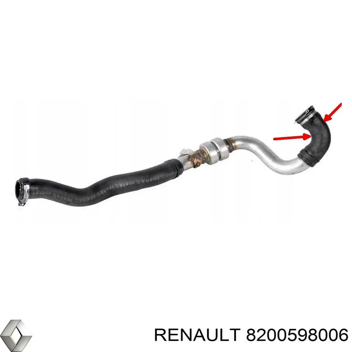 8200598006 Renault (RVI) tubo flexible de aire de sobrealimentación izquierdo