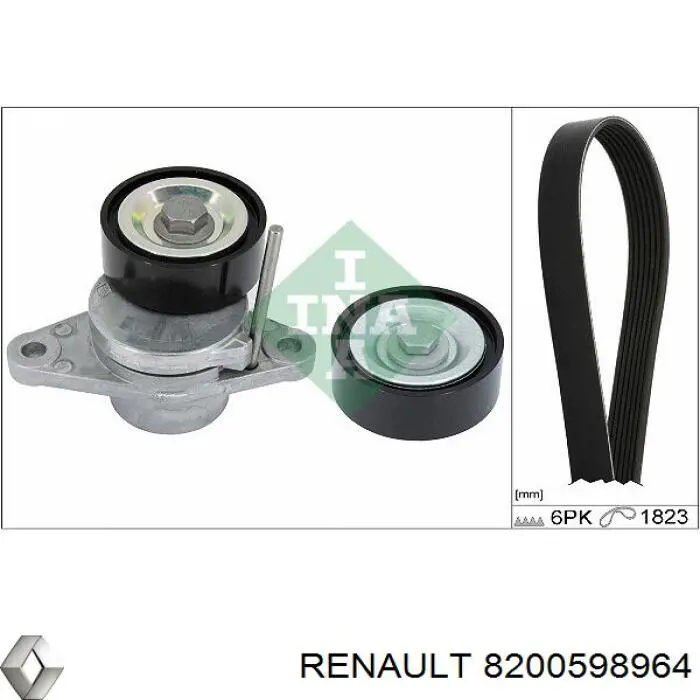 Correa de transmisión trapezoidal Renault (RVI) 8200598964 precio, desde 21,53 EUR