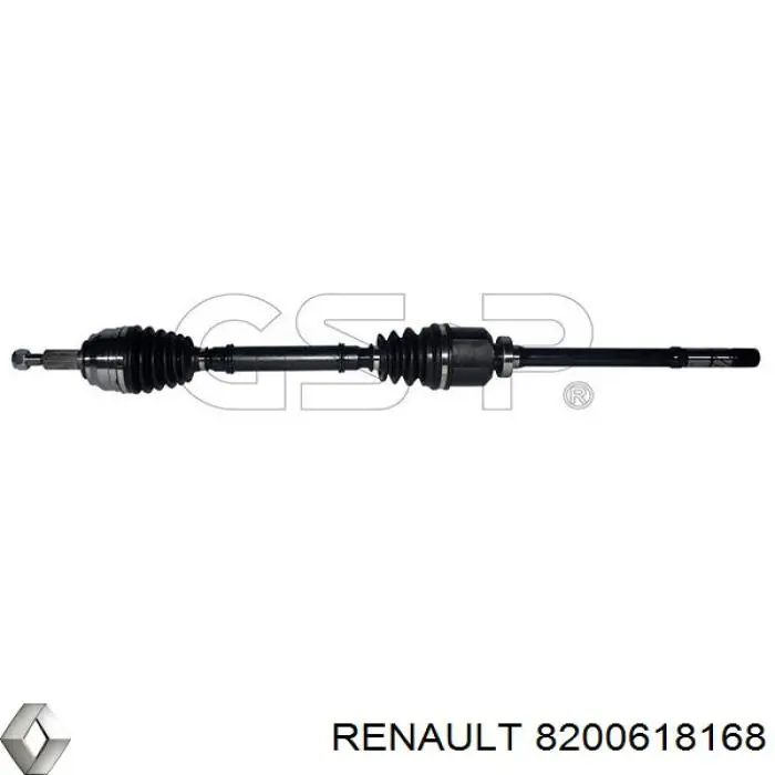 8200618168 Renault (RVI) árbol de transmisión delantero derecho