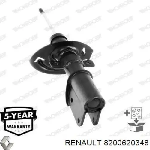 8200620348 Renault (RVI) amortiguador delantero
