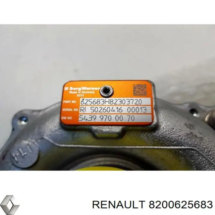 8200625683 Renault (RVI) turbocompresor