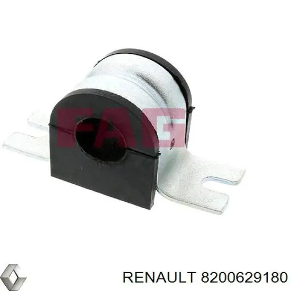 Buje de barra estabilizadora delantera 8200629180 Renault (RVI)